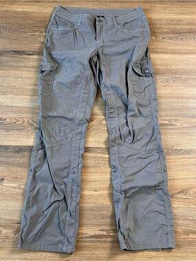 Kuhl Splash Roll Up Pants Women 12 Long Gray Stretch Hiking Outdoor Camping GORP
